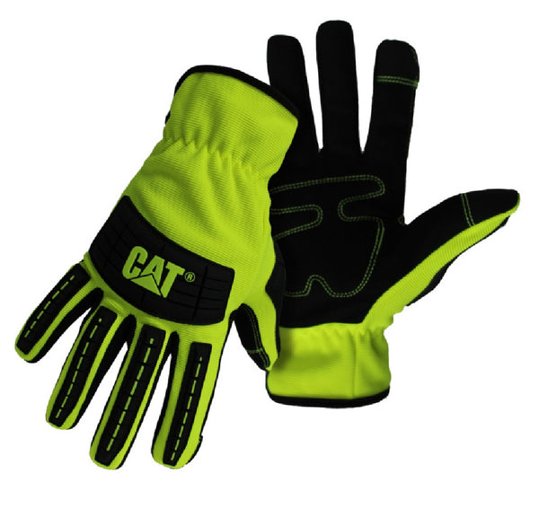 Cat CAT012250L High Impact Palm Glove, Green