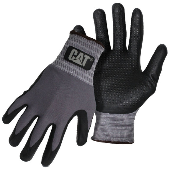 Cat CAT017419M Dipped And Dotted Nitrile Coated Palm Gloves