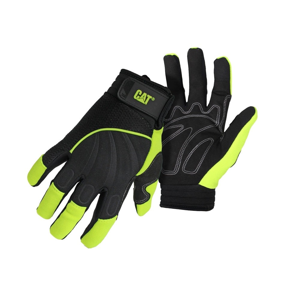 Cat CAT012224M High Visibility Synthetic Palm Utility Gloves