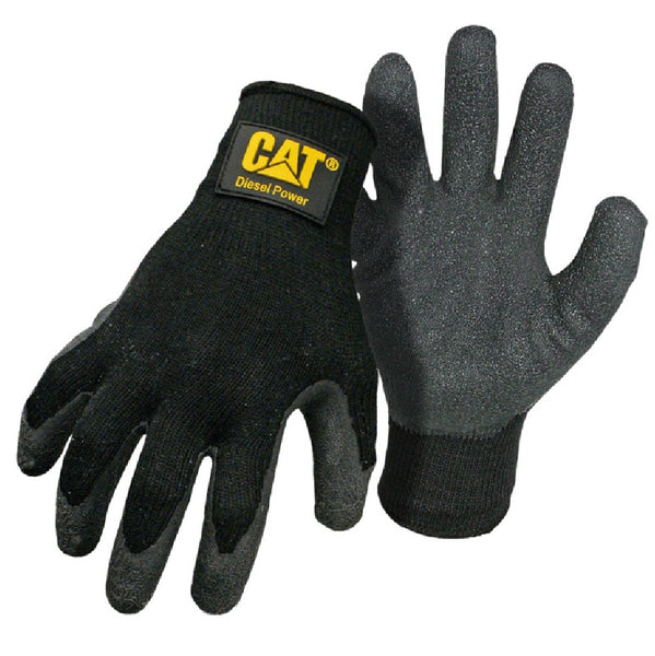 Cat CAT017400M Poly Cotton Coated Latex Palm Gloves, Medium