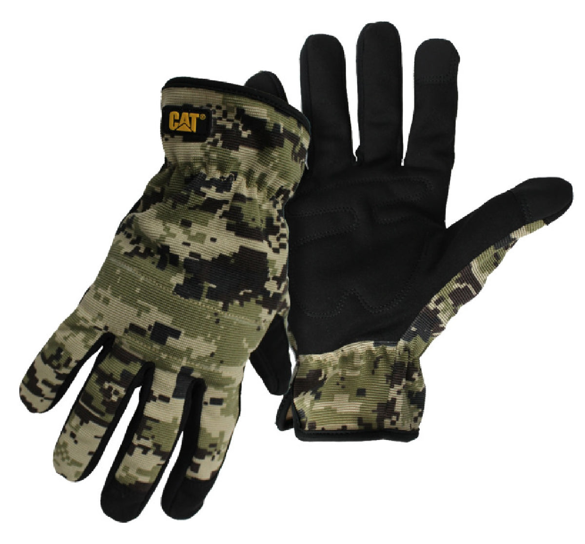 Cat CAT0122702X Digital Camo Padded Palm Utility Gloves