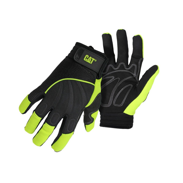 Cat CAT012224X Men's Mechanic Gloves, XL, Green