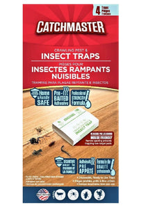 Catchmaster 724 Spider, Roach & Insect Glue Trap, 4 Pack