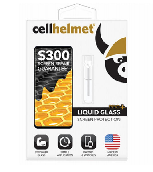 Cellhelmet CHELLSPHNPRPLS Liquid Glass Pro+ Screen Protector, .02 Oz