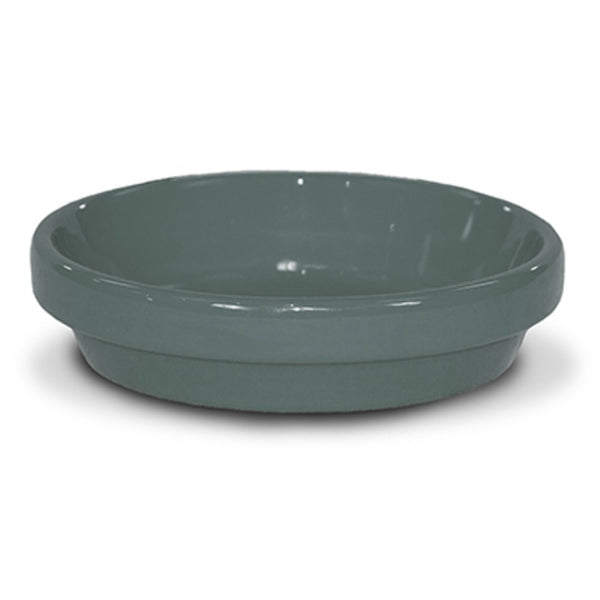 Ceramo PCSABX-8-GY-TV Powder Coated Ceramic Saucer, Gray