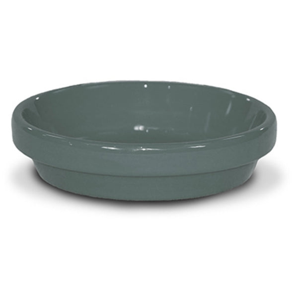 Ceramo PCSABX-4-GY-TV Powder Coated Ceramic Saucer, Gray