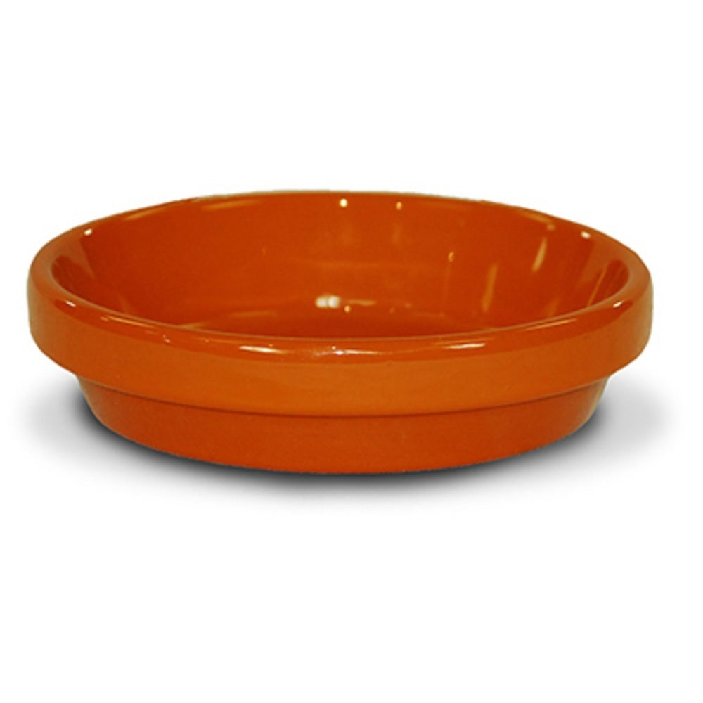 Ceramo PCSABX-8-O-TV Powder Coated Ceramic Saucer, Orange