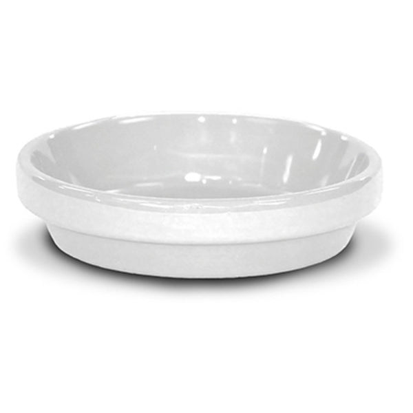 Ceramo PCSABX-4-W-TV Powder Coated Ceramic Saucer, White