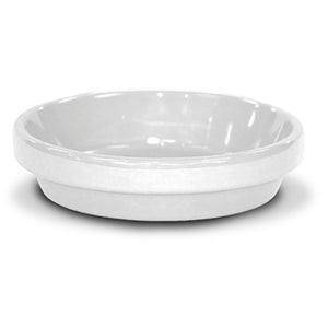 Ceramo PCSABX-6-W-TV Powder Coated Ceramic Saucer, White