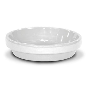Ceramo PCSABX-8-W-TV Powder Coated Ceramic Saucer, White