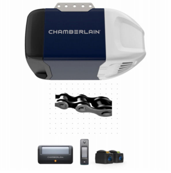 Chamberlain C2202 Chain Drive Garage Door Opener, 1/2 HP
