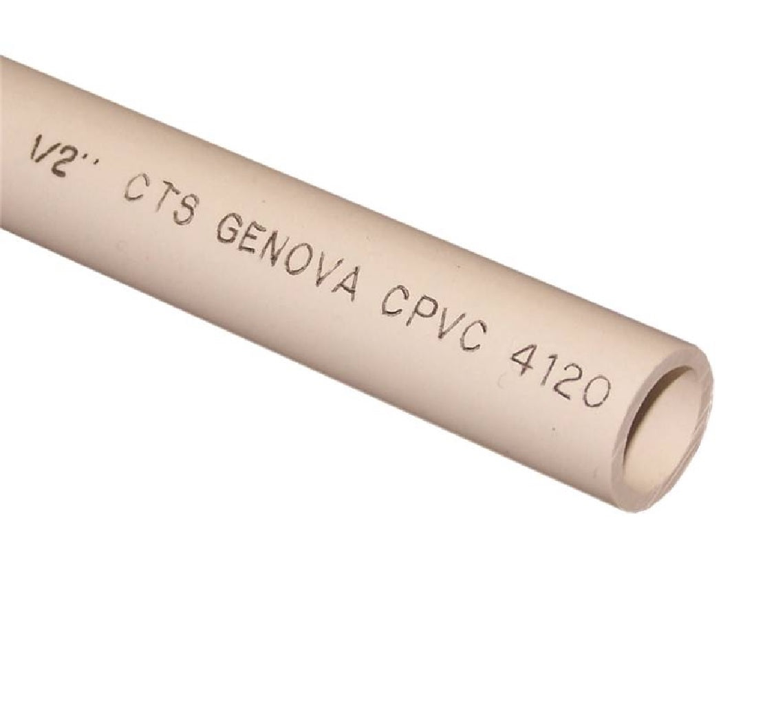 Charlotte Pipe CTS 12005 0200R CPVC Pipe, 1/2 Inch x 2 Feet