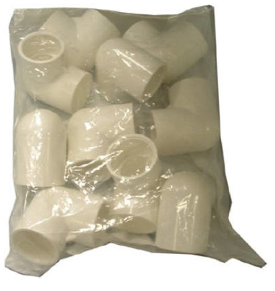 Charlotte Pipe PVC 02300C 1000HA Schedule 40 PVC 90 Degree Elbow, White