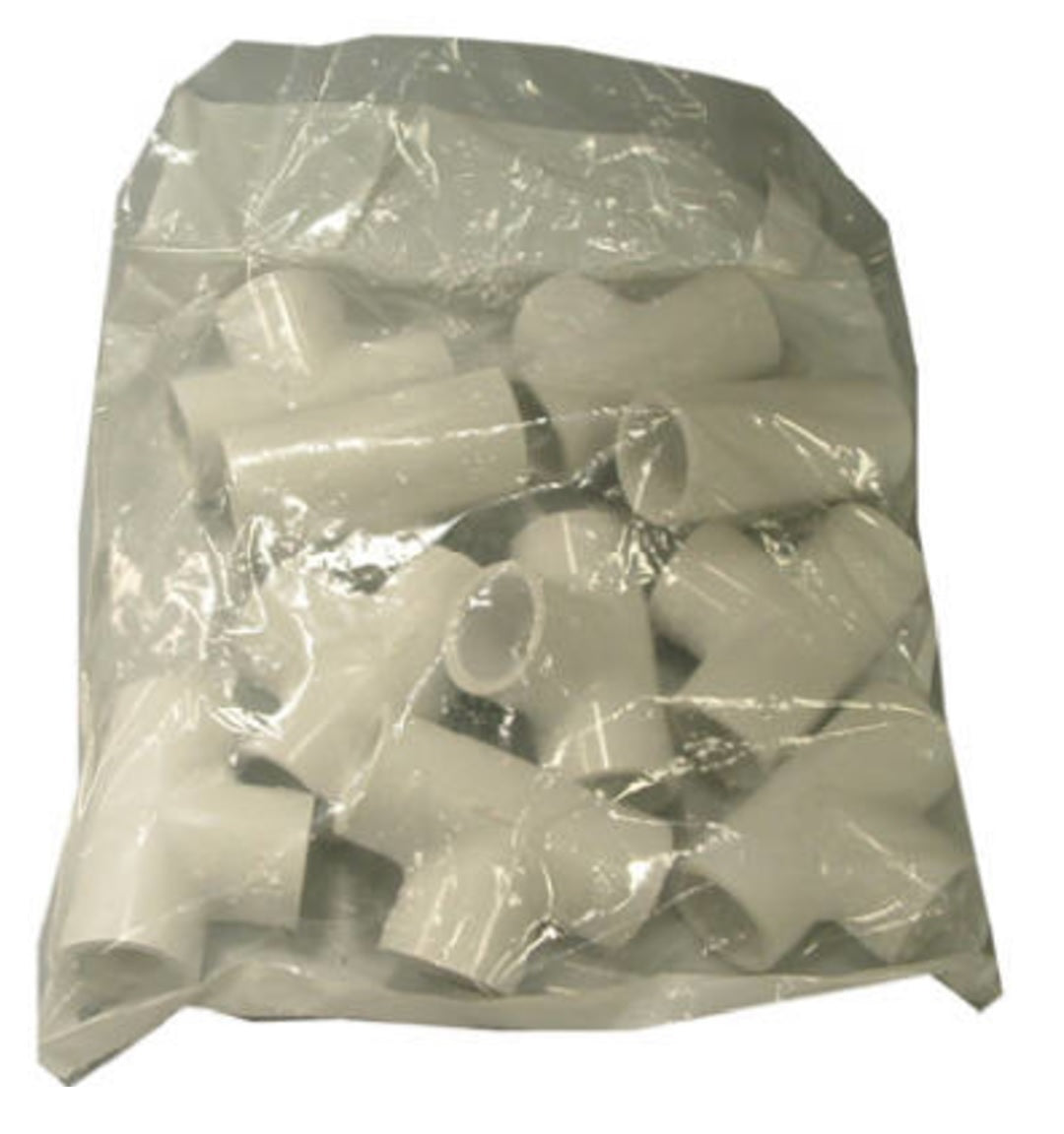 Charlotte Pipe PVC 02400C 0600HA Schedule 40 PVC Pressure Tee, White