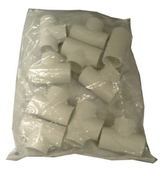 Charlotte Pipe PVC 02400C 0800HA Schedule 40 PVC Pressure Tee, White