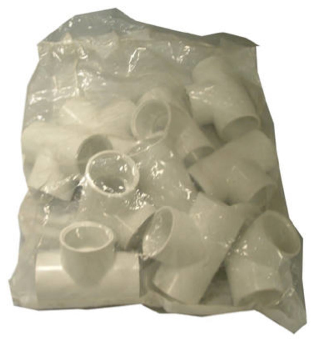 Charlotte Pipe PVC 02400C 1000HA Schedule 40 PVC Pressure Tee, White