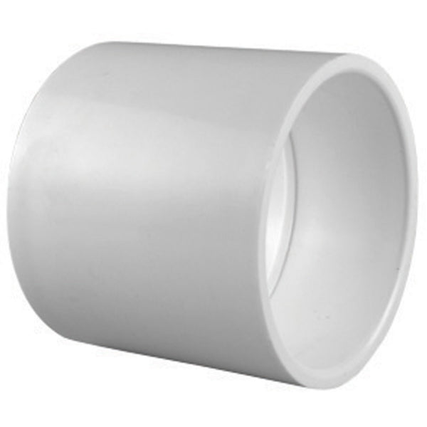 Charlotte Pipe PVC 02100 1800HA Coupling, White