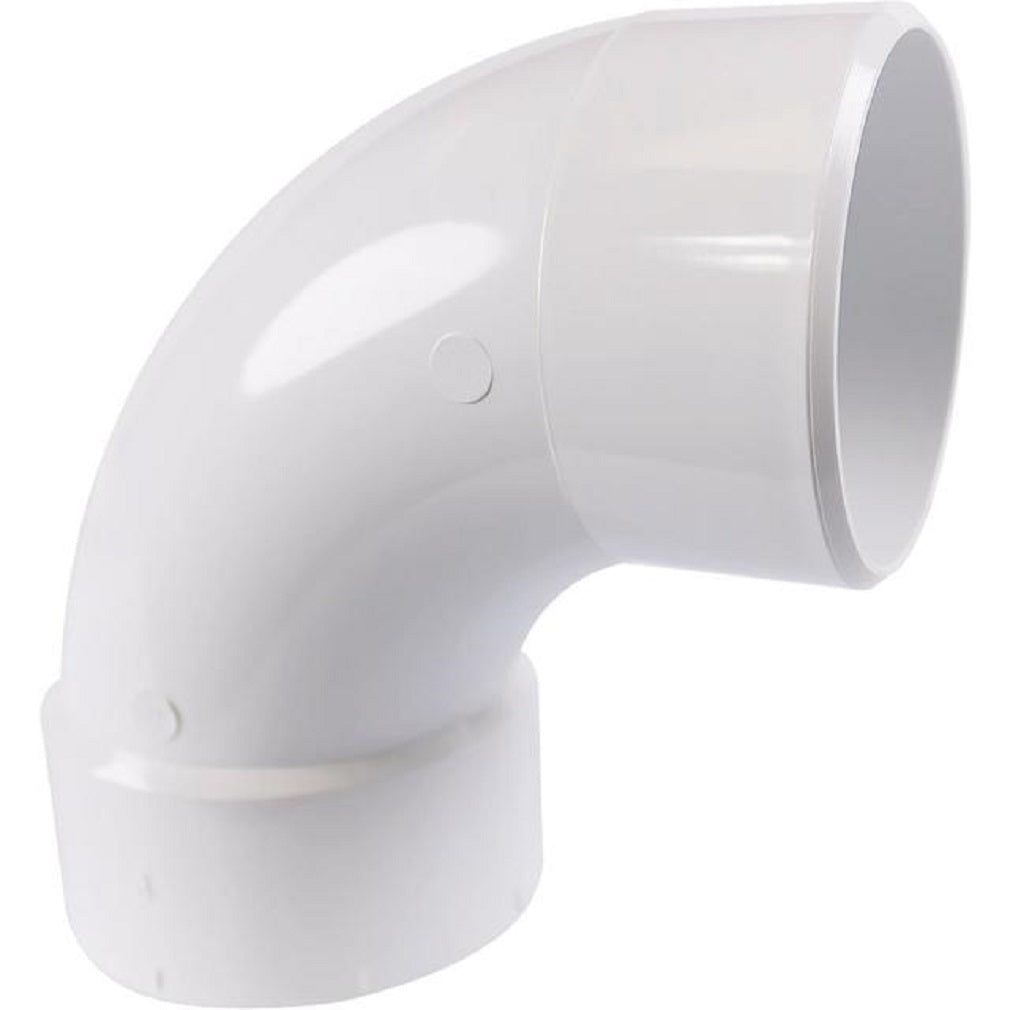 Charlotte Pipe PVC 01302 0600HA DWV 90 Degree Street Elbow, 3 Inch