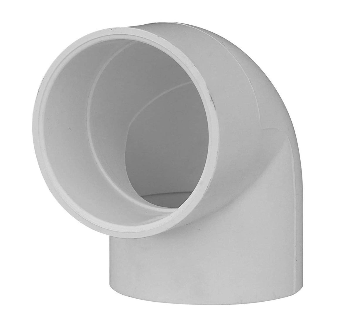Charlotte Pipe PVC 02300 1700HA 90 Degree Elbow Pipe Fitting, White