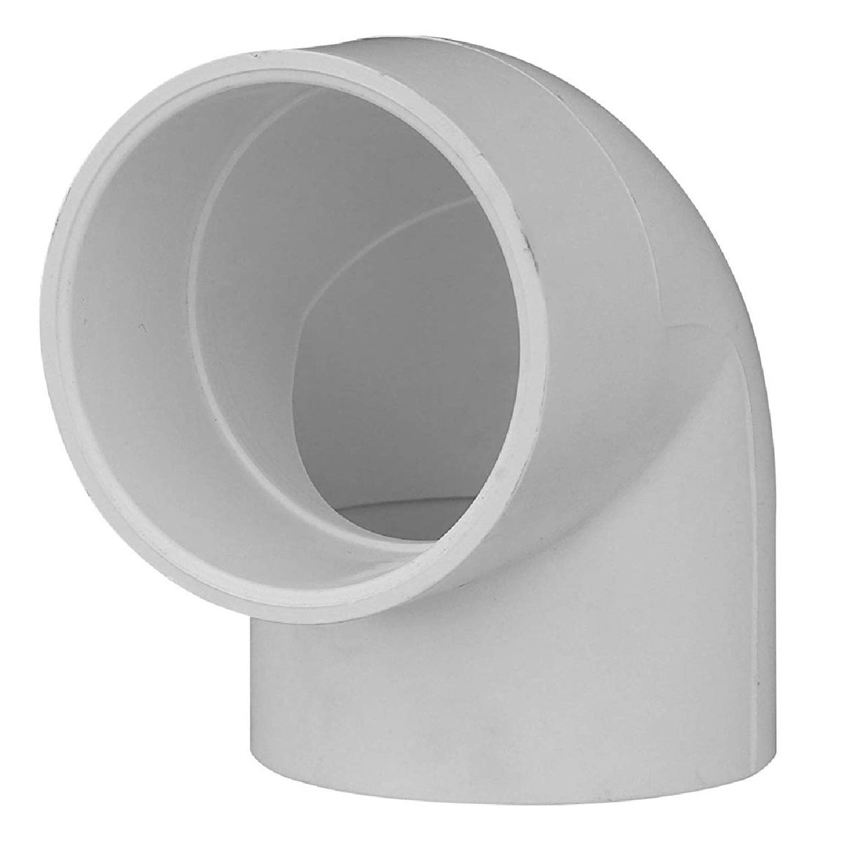 Charlotte Pipe PVC 02300 1800HA 90 Degree Elbow, White, 3 Inch