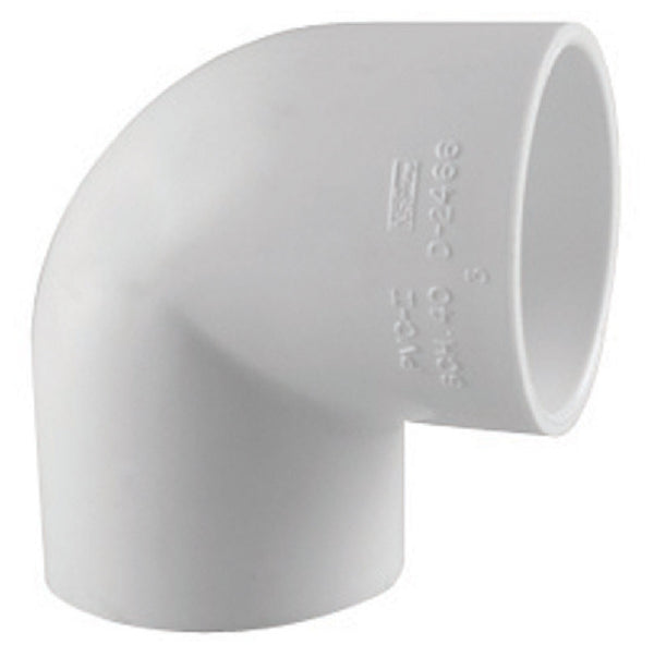 Charlotte Pipe PVC 02301 0600HA 90 Degree PVC Elbow, White