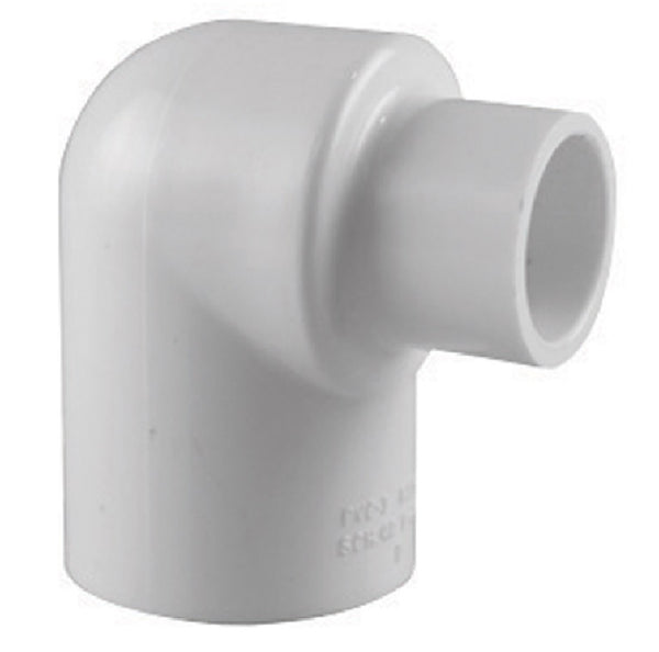 Charlotte Pipe PVC 02300 3600HA 90 Degree PVC Elbow, White