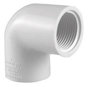 Charlotte Pipe PVC 02302 0800HA 90 Degree PVC Elbow, White