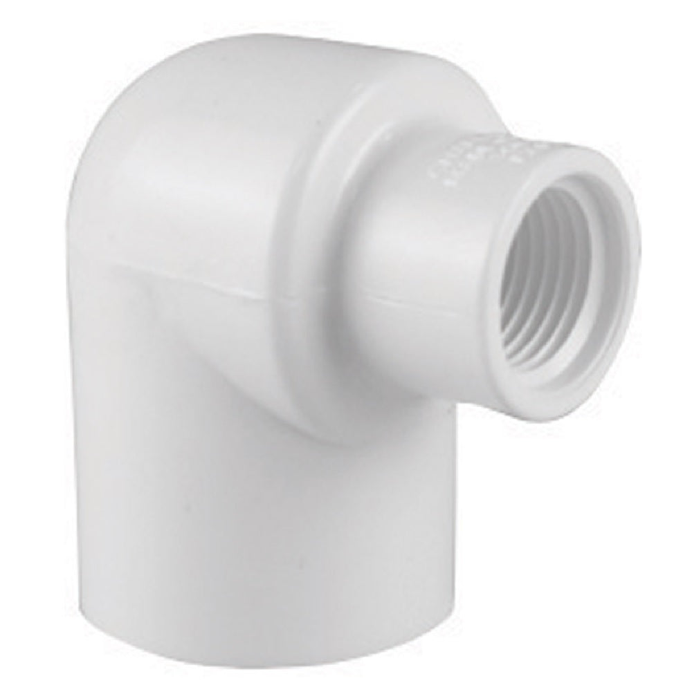 Charlotte Pipe PVC 02301 2600HA 90 Degree Reducing Elbow, White