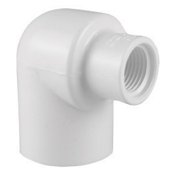 Charlotte Pipe PVC 02301 2600HA 90 Degree Reducing Elbow, White