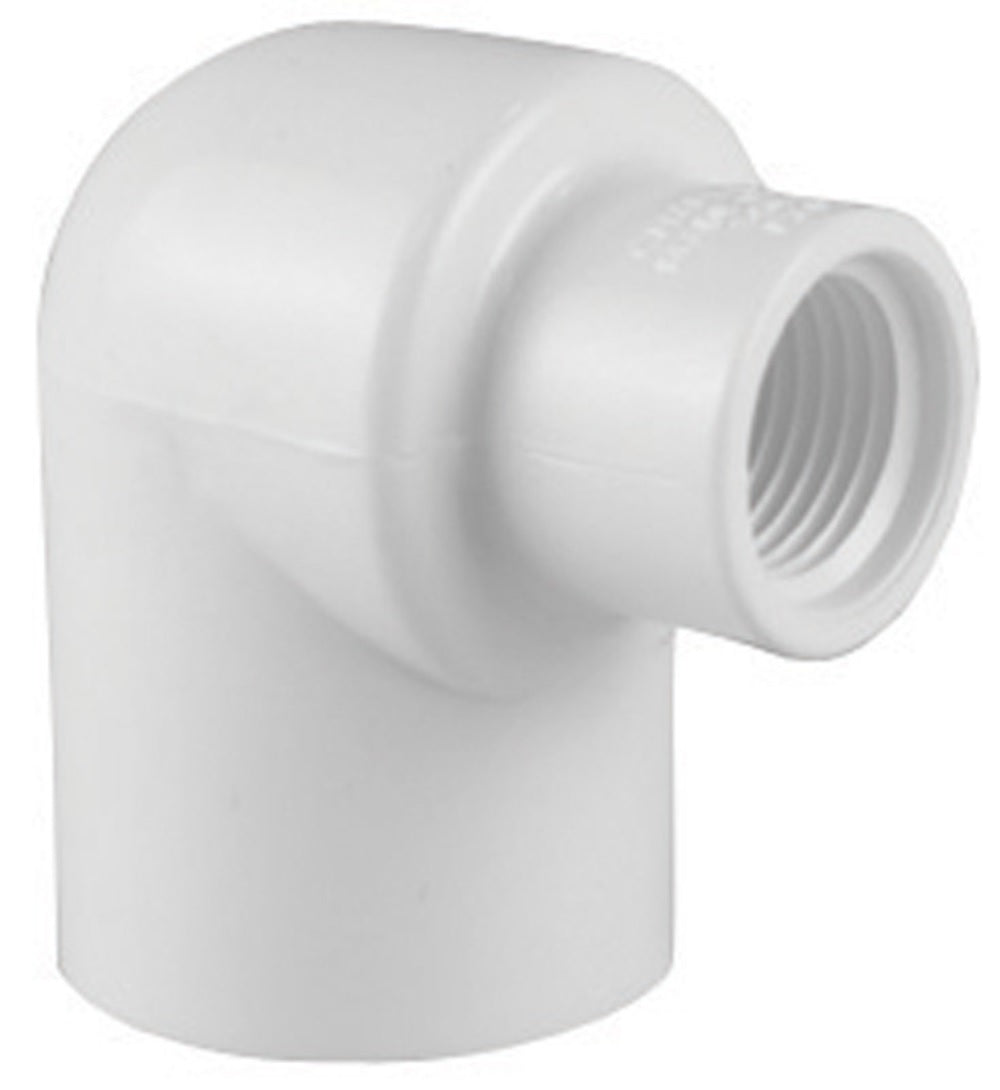 Charlotte Pipe PVC 02301 2400HA 90 Degree Reducing Elbow, White
