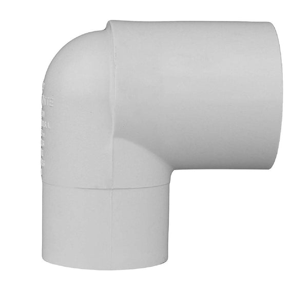 Charlotte Pipe PVC 02304 1200HA 90 Degree Street Elbow, White