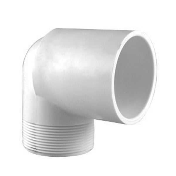 Charlotte Pipe PVC 02306 1000HA 90 Degree Street Elbow, White