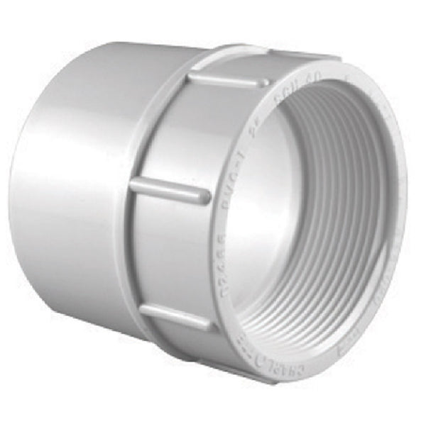 Charlotte Pipe PVC 02101 3400HA Female Pipe Adapter, White