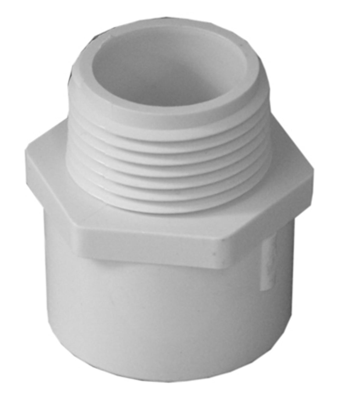 Charlotte Pipe PVC 02110 1400HA MIP Pressure PVC Reducing Male Adapterw, White