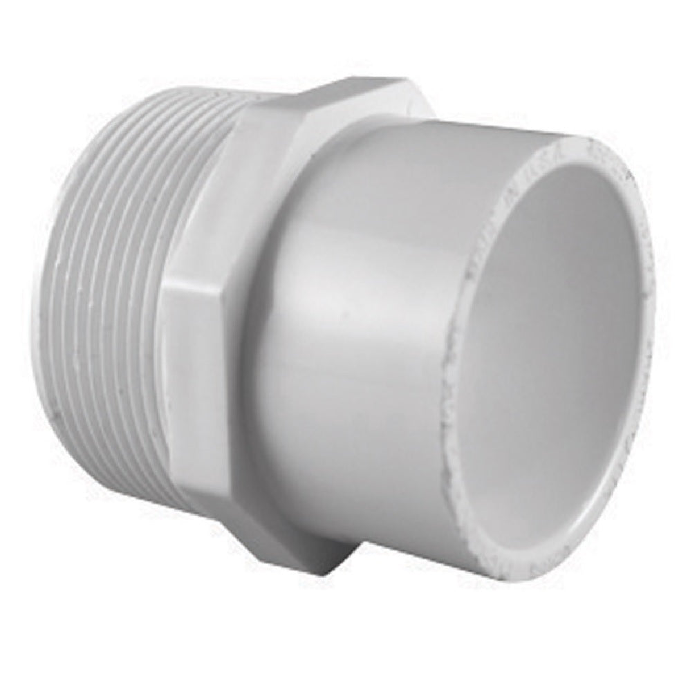 Charlotte Pipe PVC 02110 0500HA Male Reducing Pipe Adapter, White