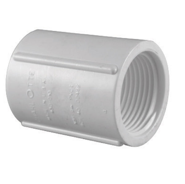 Charlotte Pipe PVC 02102 0800HA PVC Pipe Coupling, White