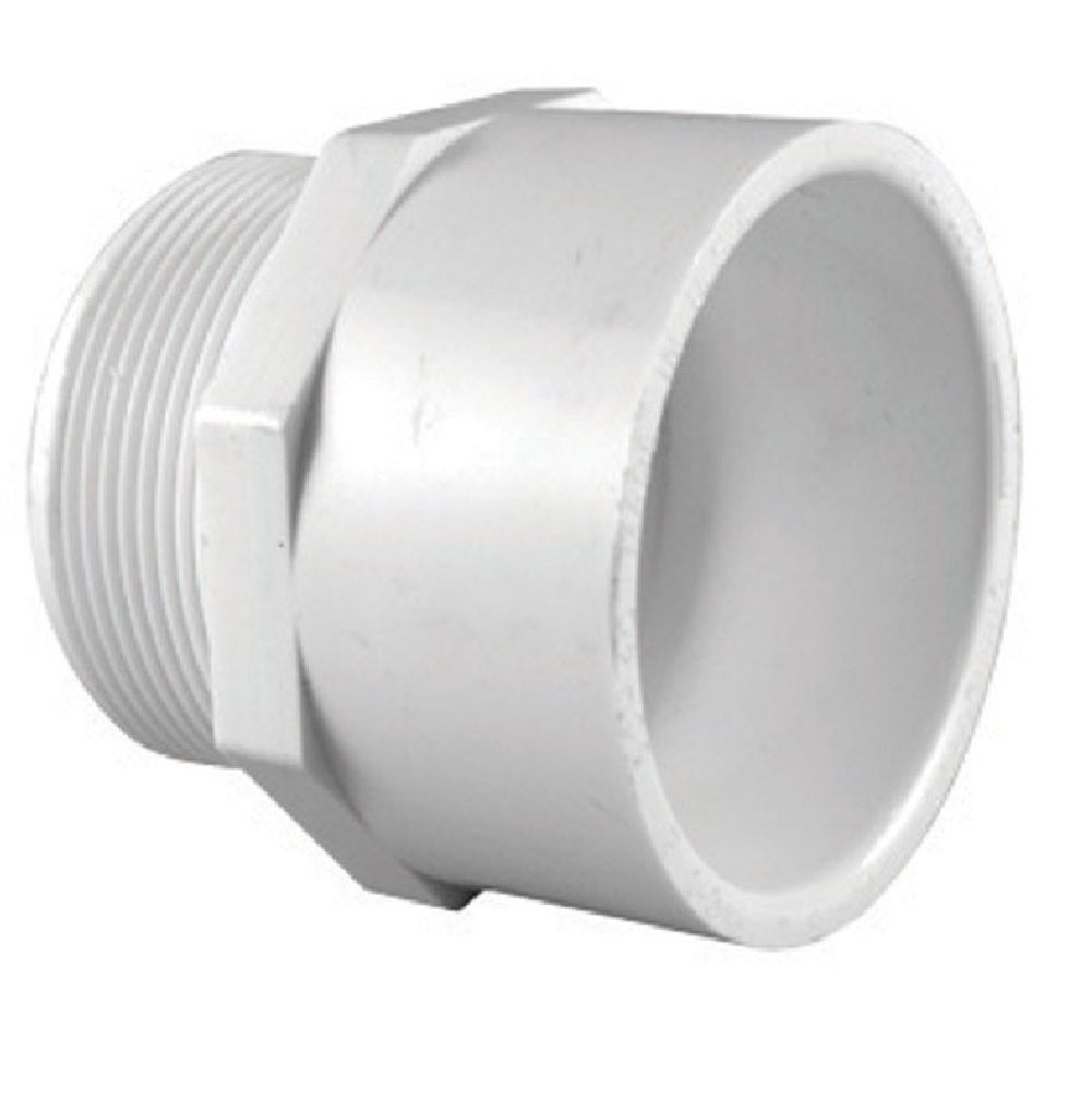 Charlotte Pipe PVC 02109 1600HA PVC Pipe Male Adapter, White