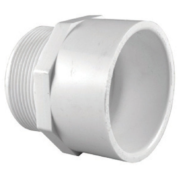Charlotte Pipe PVC 02109 1600HA PVC Pipe Male Adapter, White