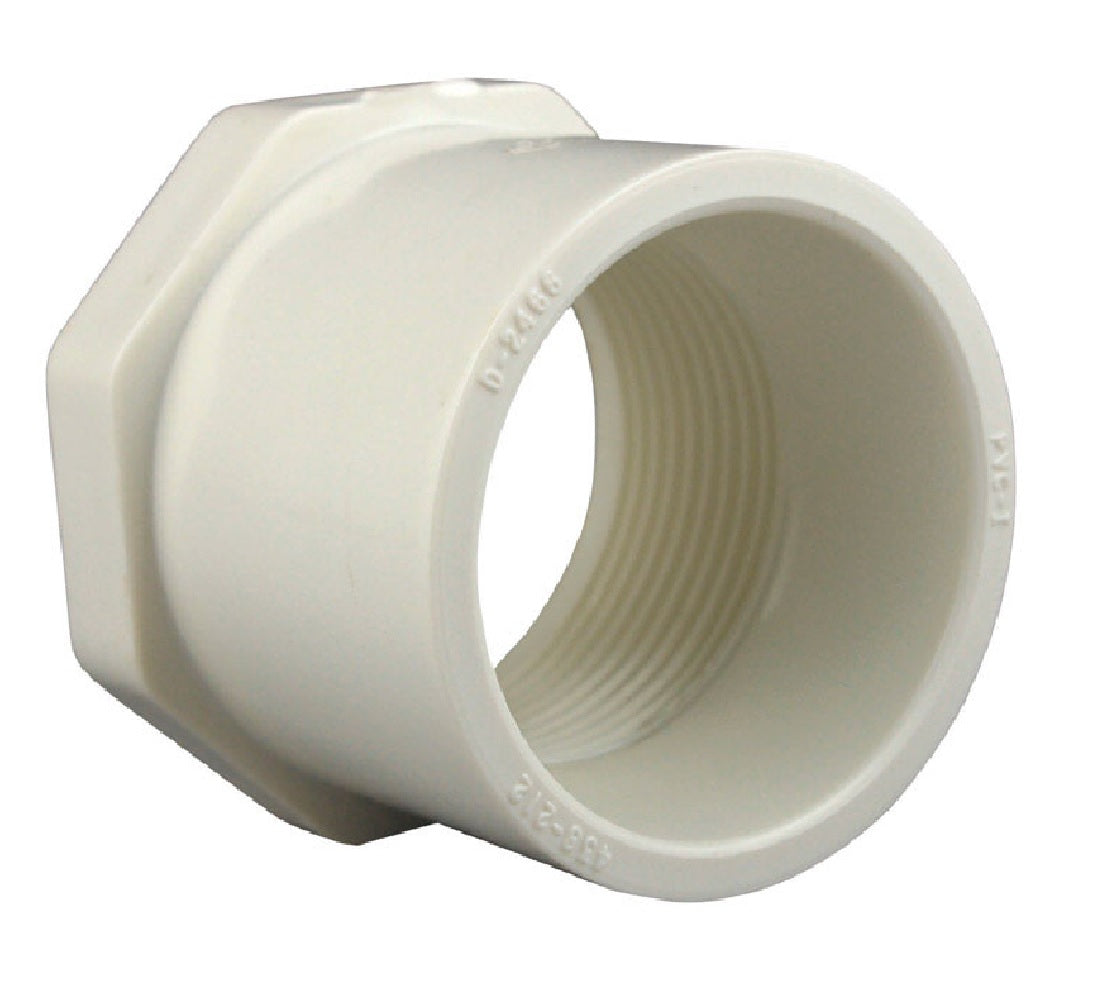 Charlotte Pipe PVC 02108 2600HA PVC Reducer Bushing, White