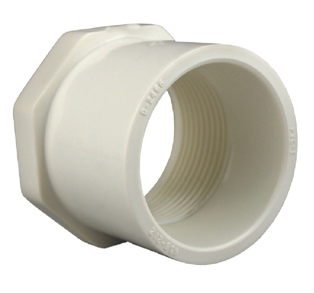 Charlotte Pipe PVC 02108 0800HA PVC Reducing Bushing, White