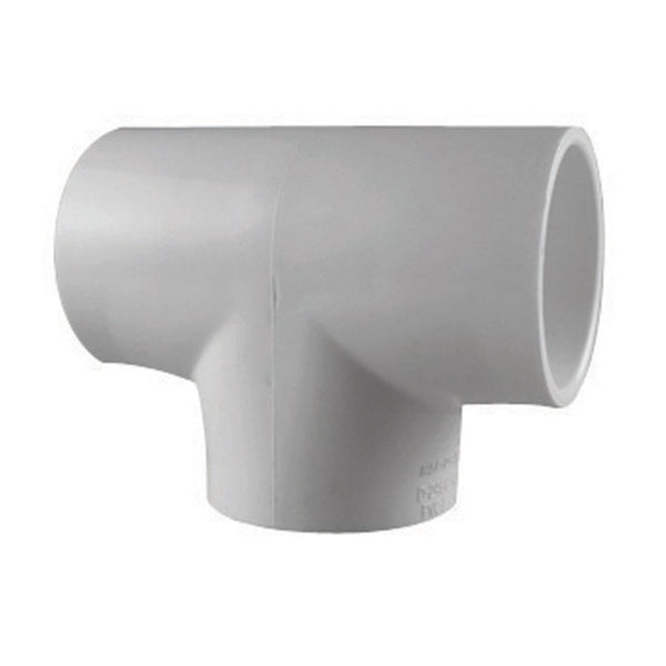 Charlotte Pipe PVC 02400 2000HA PVC Tee, White