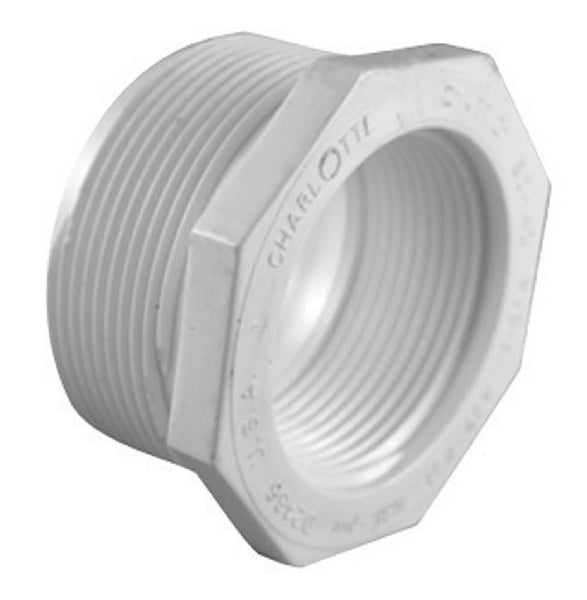 Charlotte Pipe PVC 02112 2600HA Reducer Bushing, White
