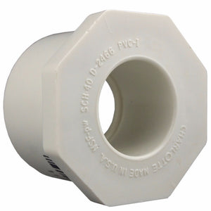 Charlotte Pipe PVC 02107 1100HA Reducing Bushing, White