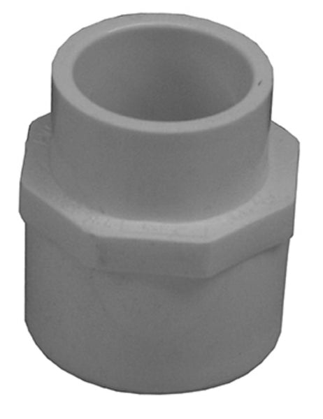 Charlotte Pipe PVC 02101 3600HA Reducing Pipe Adapter, White