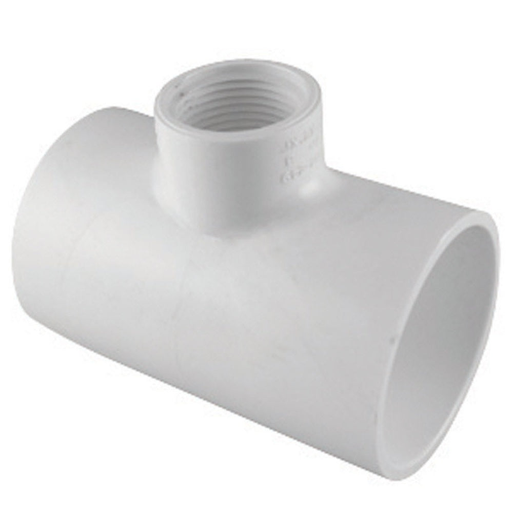 Charlotte Pipe PVC 02401 5000HA Reducing Tee, White – Toolbox Supply