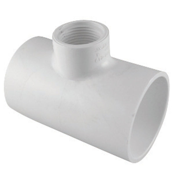 Charlotte Pipe PVC 02401 5000HA Reducing Tee, White