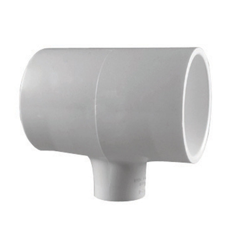 Charlotte Pipe PVC 02400 5350HA Reducing Tee, White