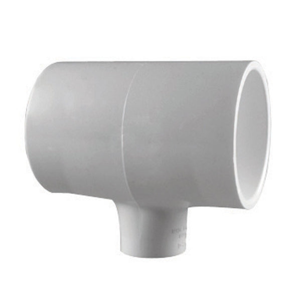Charlotte Pipe PVC 02400 5350HA Reducing Tee, White