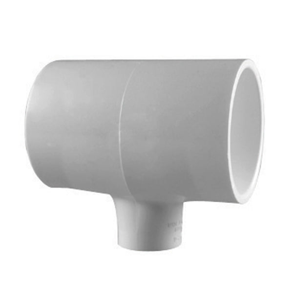 Charlotte Pipe PVC 02400 4000HA Reducing Tee, White