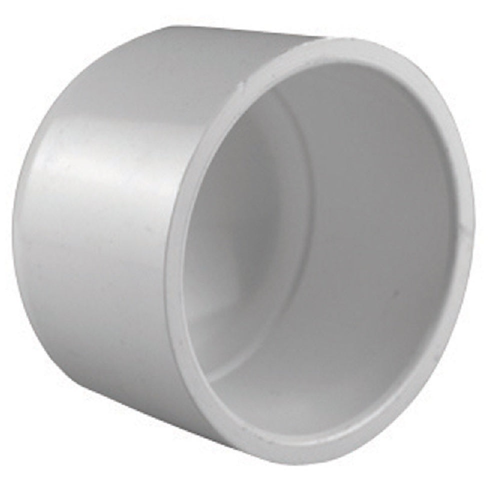 Charlotte Pipe PVC 02116 2000HA Schedule 40 Cap Slip, White, 4 Inch